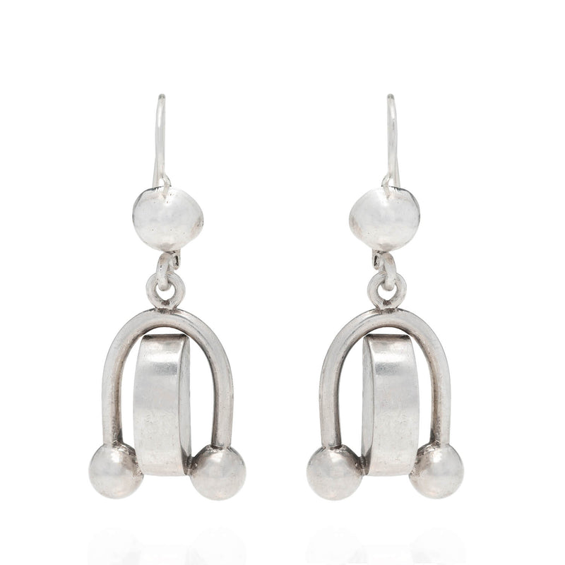 Sterling Silver Cloud Shape Stud Earrings | Jewlr